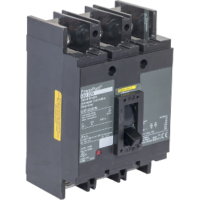 Schneider Electric Molded Case Circuit Breaker; 3-Pole; 225A; 240VAC; 65kA @ 240VAC; Studs w/ Nuts; Washers (Line) / Lugs (Load); UL 489